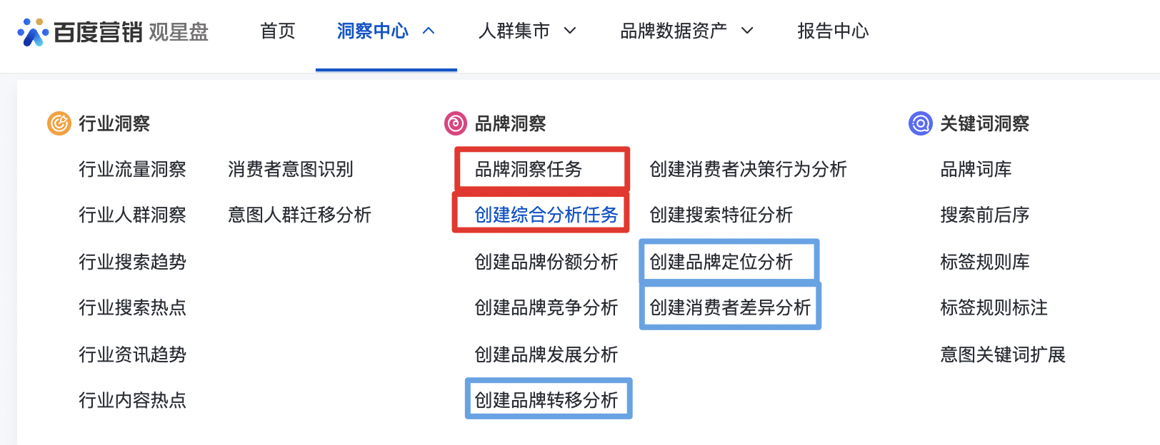 觀星盤洞察品牌定位、流轉(zhuǎn)、消費(fèi)者差異功能上線